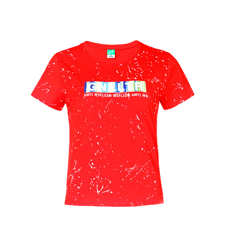 跃速男子圆领短袖T恤 款号:11811（红色）