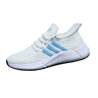 夏季户外跑步鞋透气运动鞋休闲运动鞋男子 款号:X112306（白蓝）